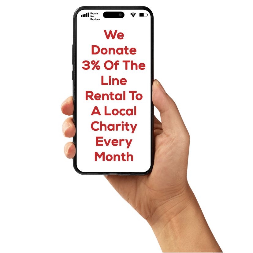 we donate 3% of the line rental to charity